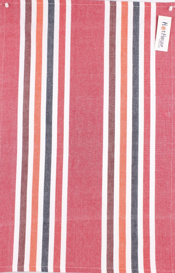 Tea towel 'Atlanta stripe' red Code: T/T- ATL/STR/RED image 0